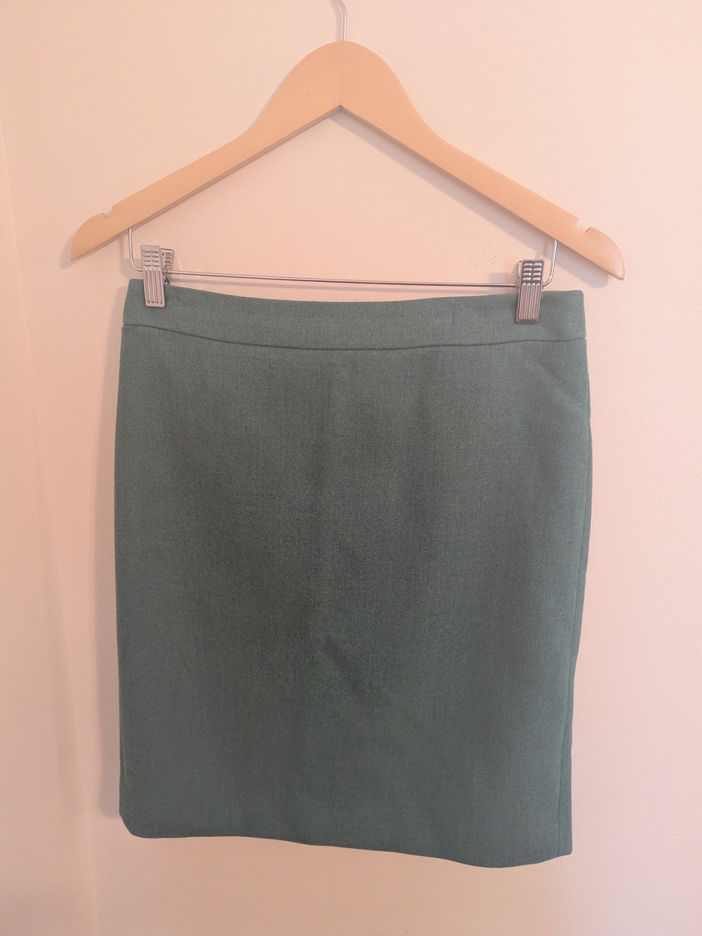 J. Crew Dusty Teal Pencil Skirt
